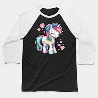 Valentine Pony Baseball T-Shirt